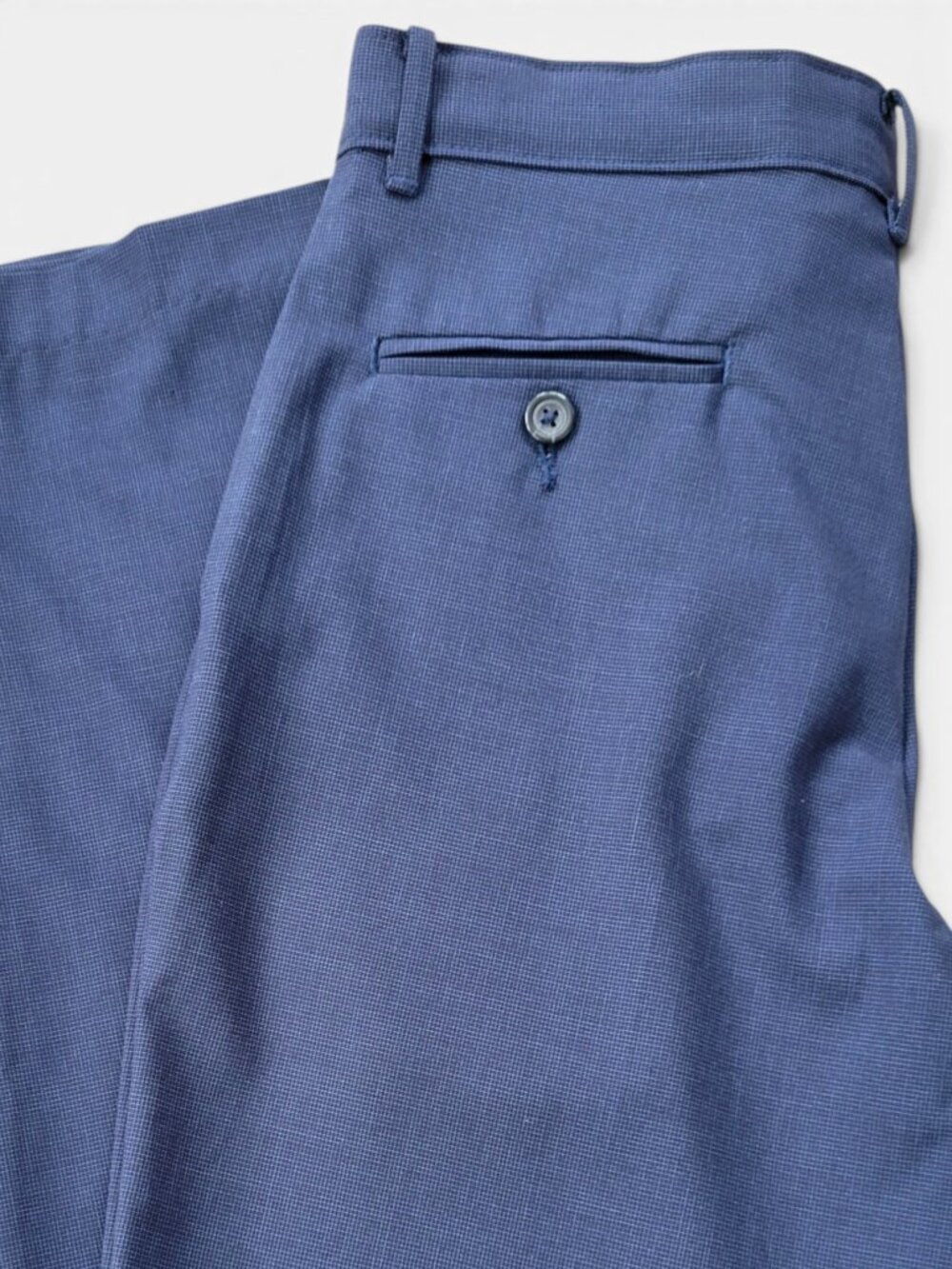 Van Heusen Youth Size 18 Flat-Front Slim-Fit Suit Pants Blue Print